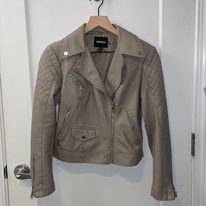 Womens faux leather jacket, Express petite XS